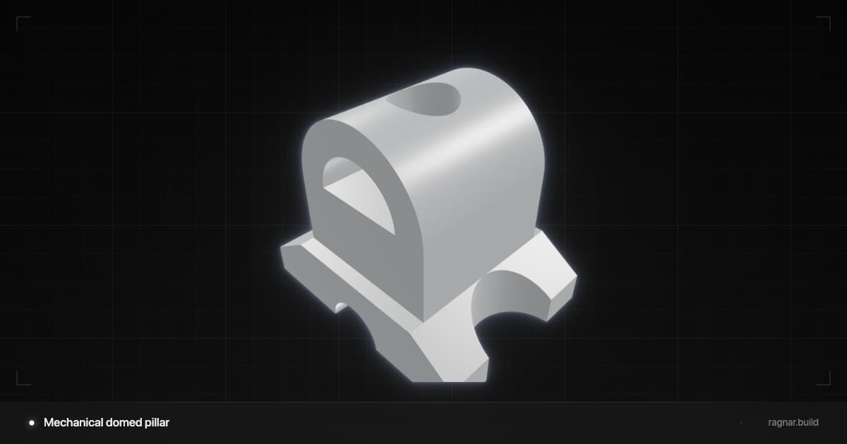 Mechanical domed pillar