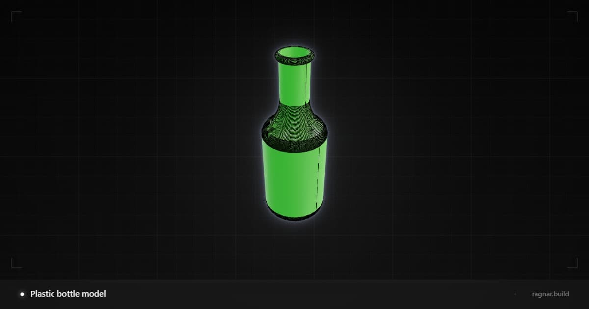 Green Plastic Bottle