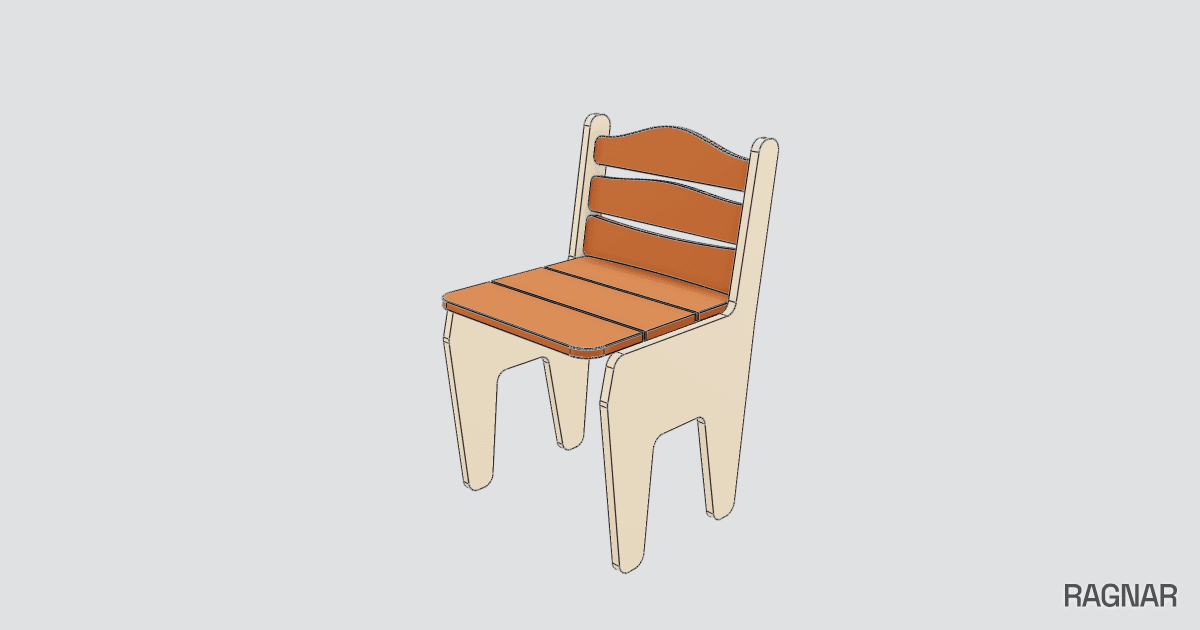 Japandi Plywood Chair