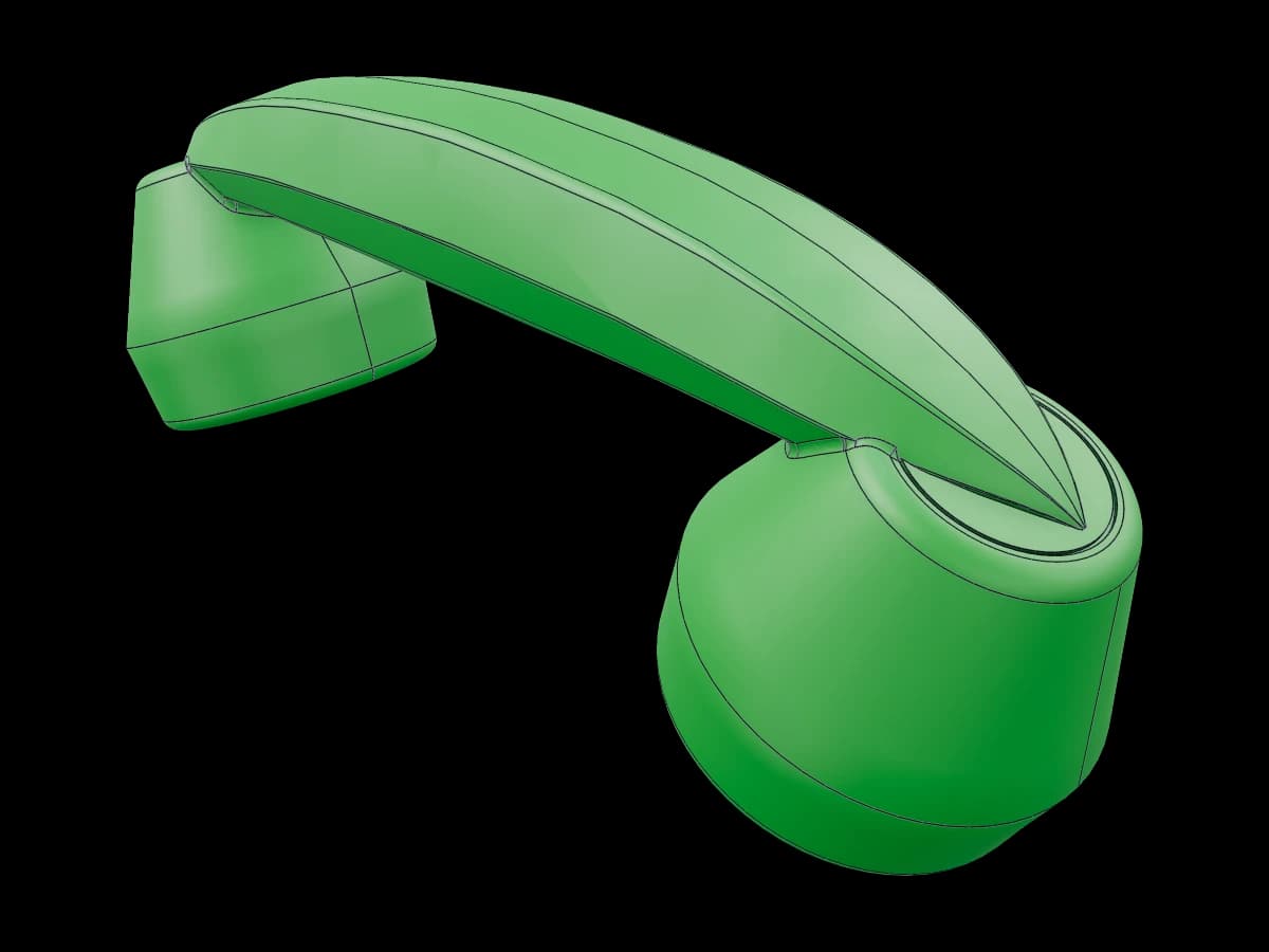 Curved Industrial Machine Handle