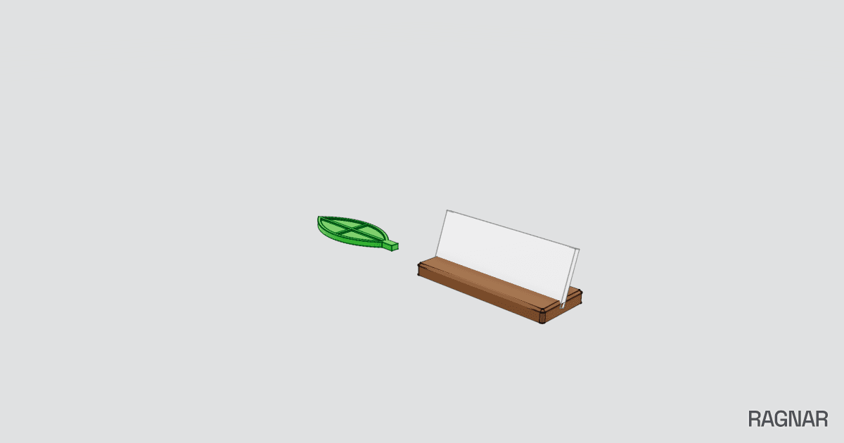 Leaf Coaster Nameplate