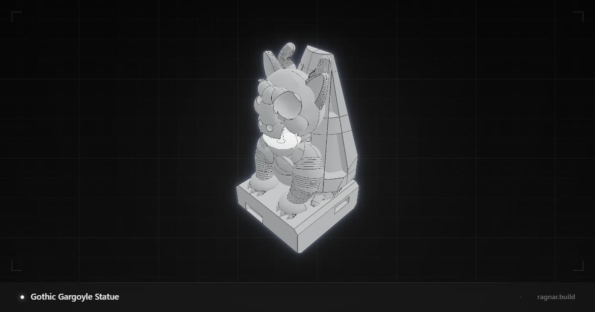 Gargoyle on Pedestal