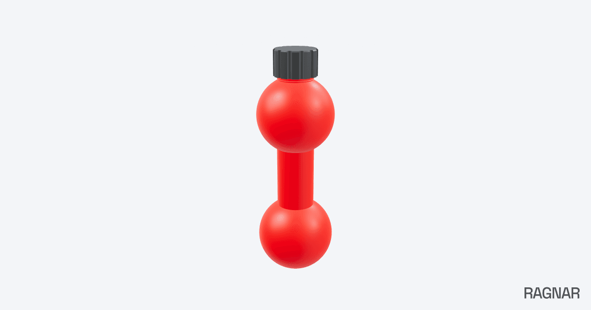 Sand-filled dumbbell