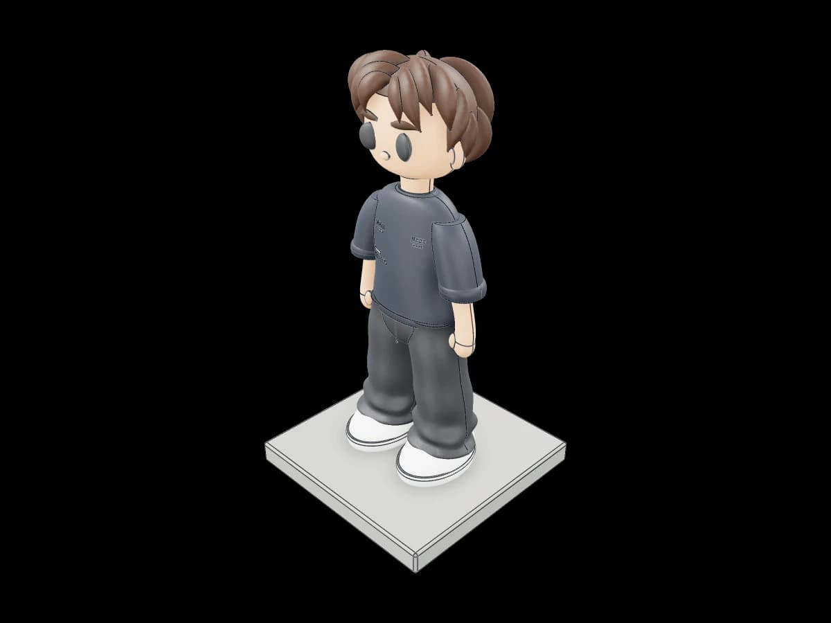 Stylized Character Display Statue