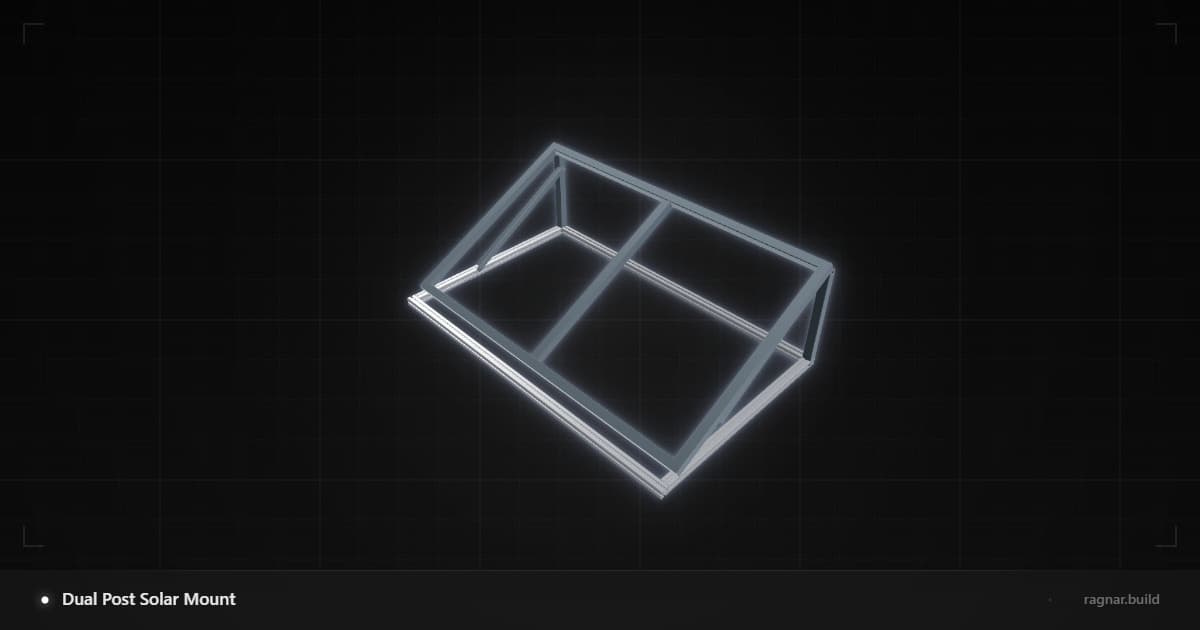 Dual Post Solar Mount