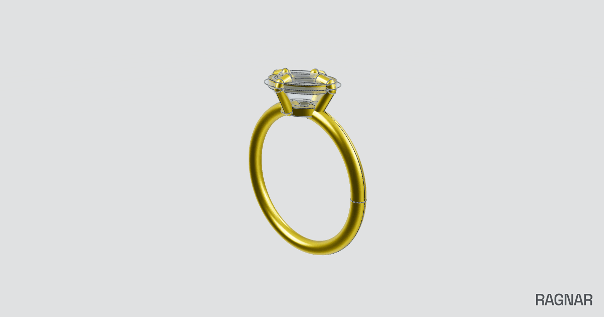 Compass Prong Ring