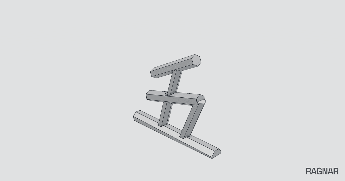 Abstract Low-Poly Sculpture