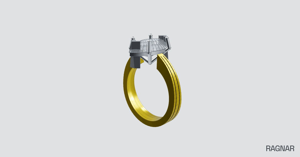 Marquise Cathedral Ring