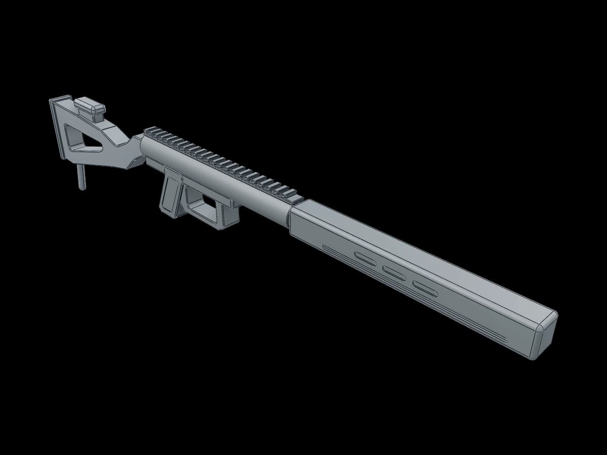 Futuristic Prop Rifle Chassis