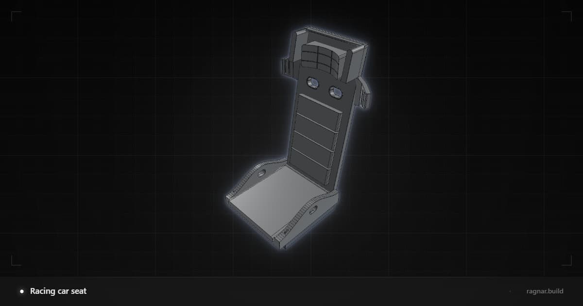 Racing bucket seat