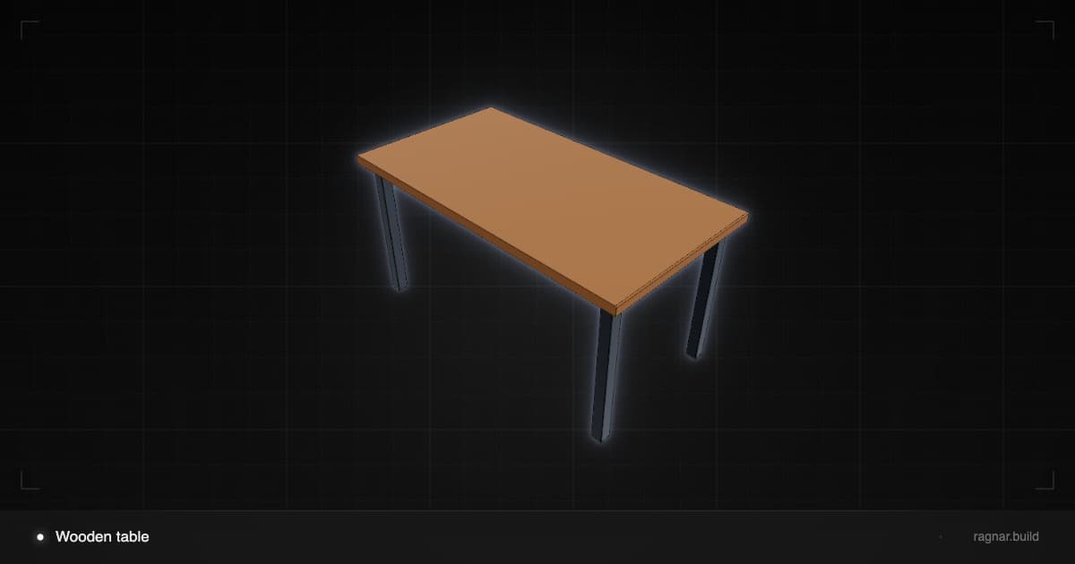 Wooden table