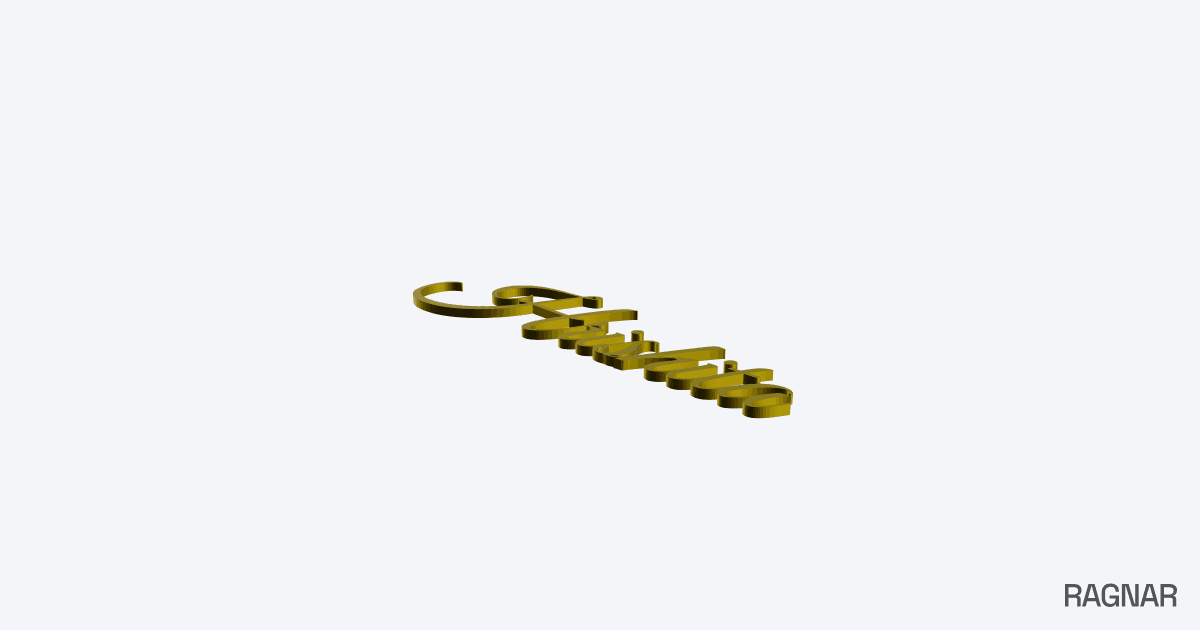 3D Text Model