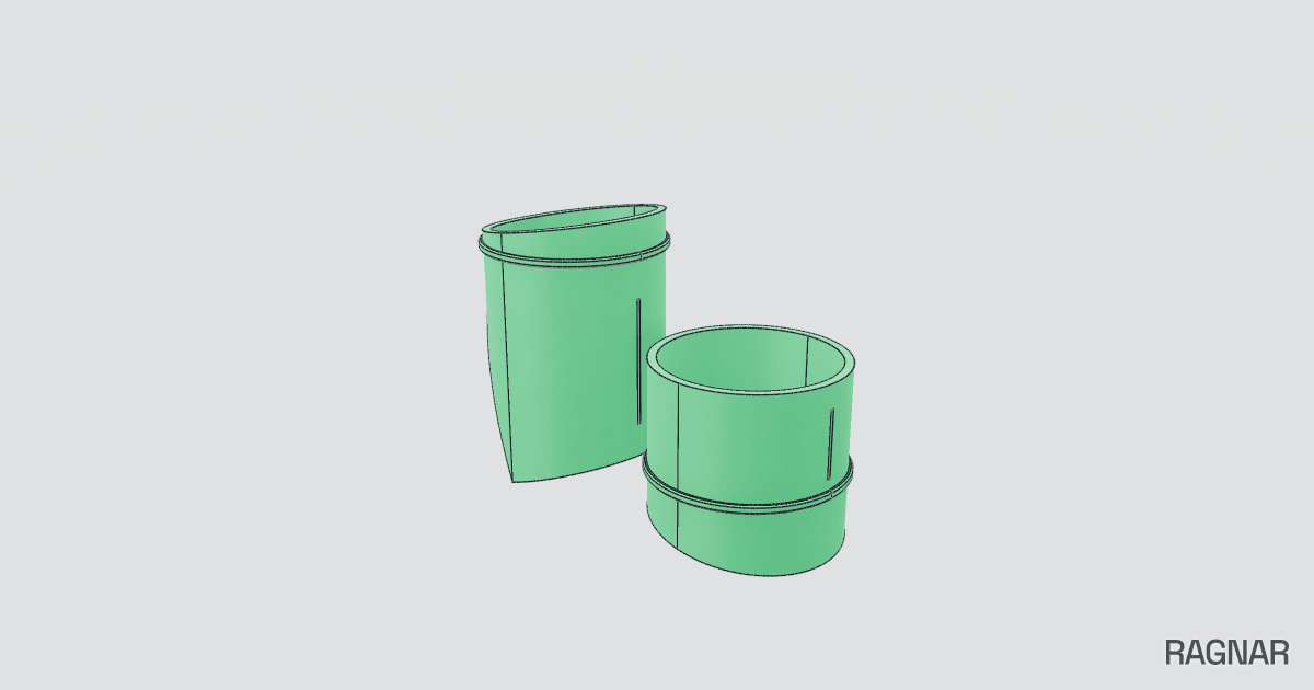 Dual exhaust tip