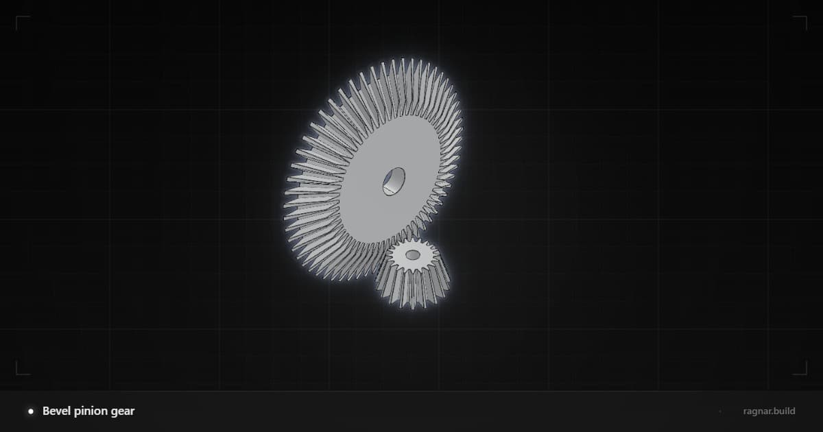 Bevel pinion gear