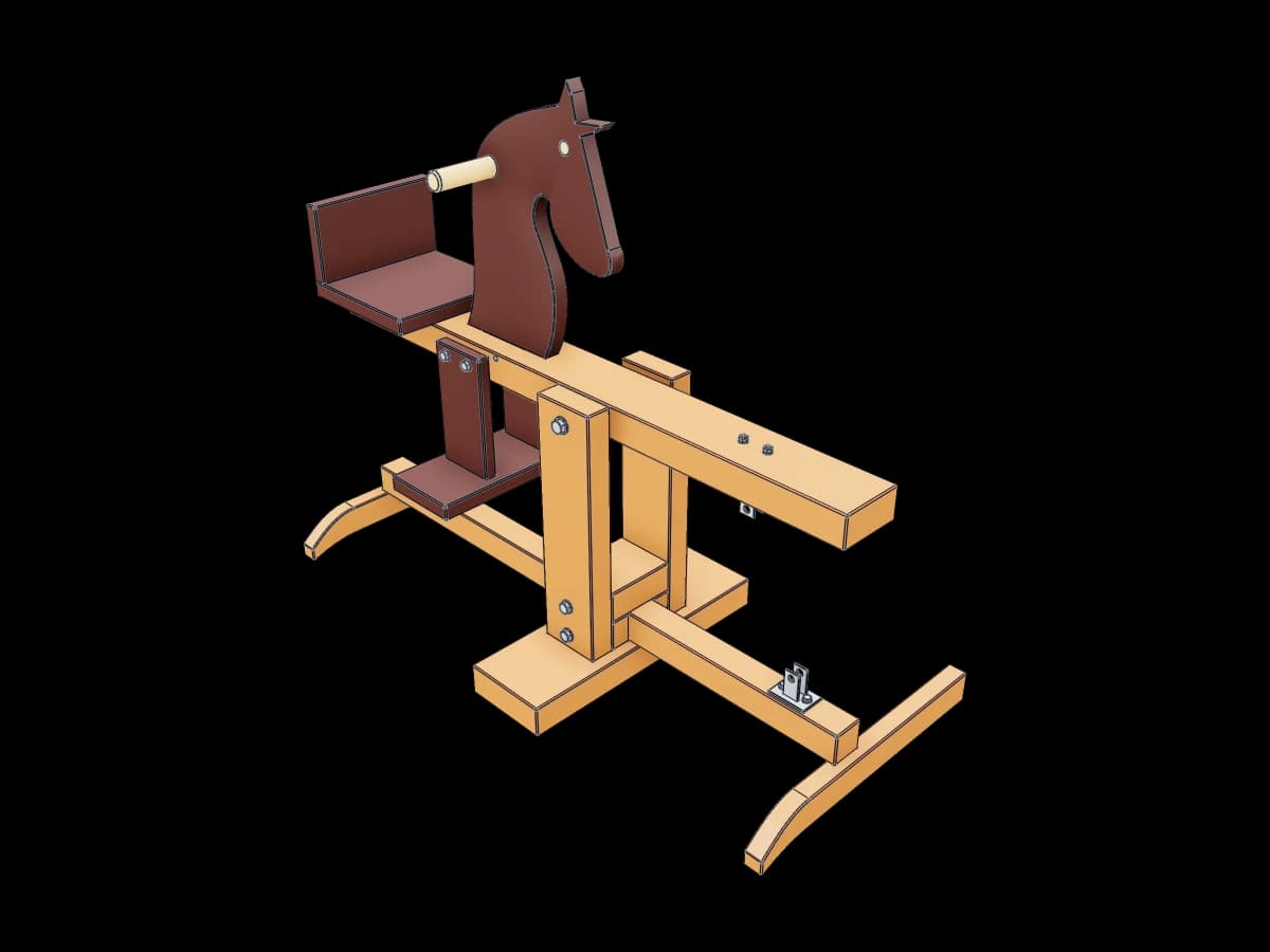 Wooden Rocking Horse