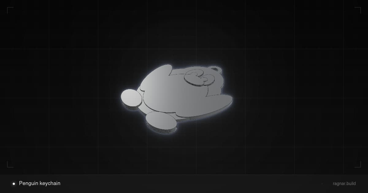 Penguin keychain