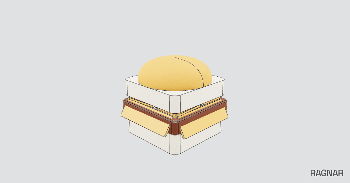 Square Cheeseburger Model