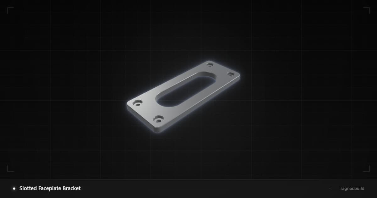 Slotted Faceplate Bracket