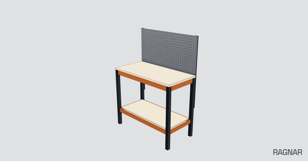 Tall workshop workbench