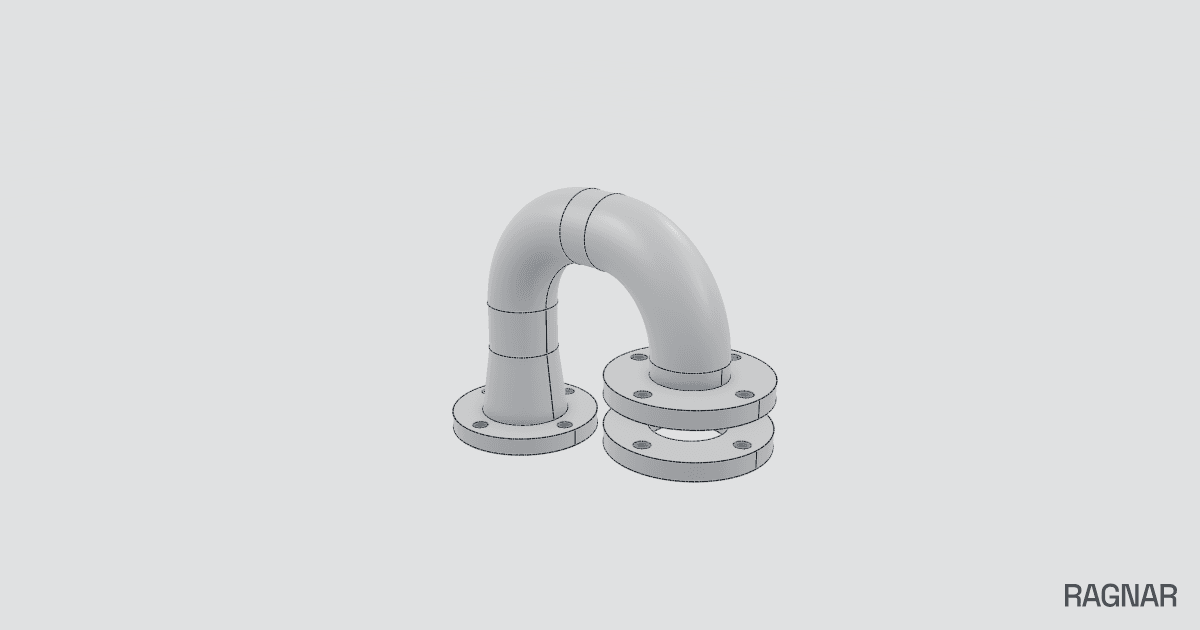 Gooseneck vent pipe