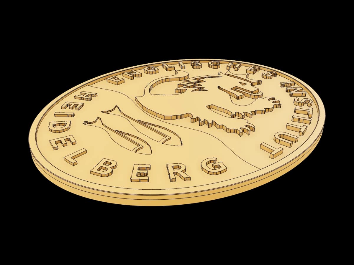 Flat 3D Emblem Relief