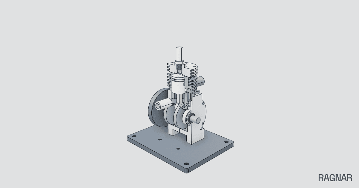 Mechanical Two-Stroke Engine