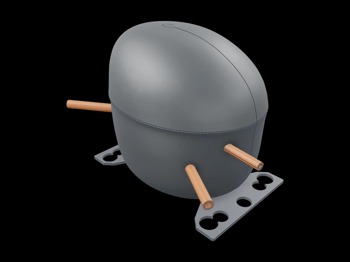 Industrial Hermetic Compressor Shell
