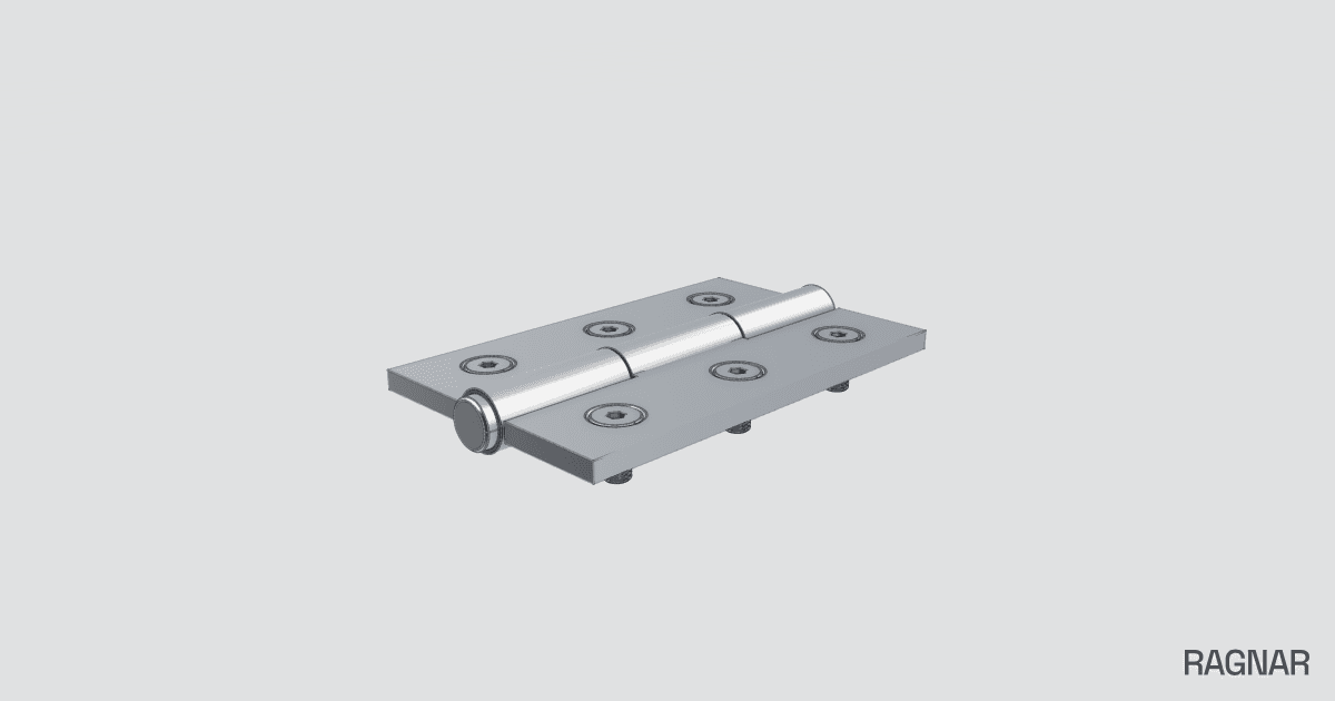Chrome Exterior Hinge