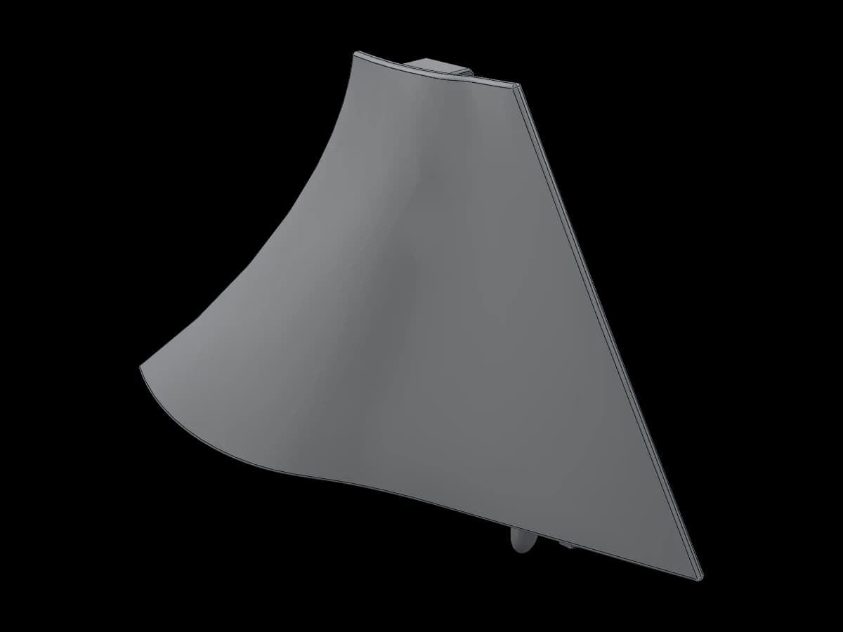 Curved Vehicle Trim Piece