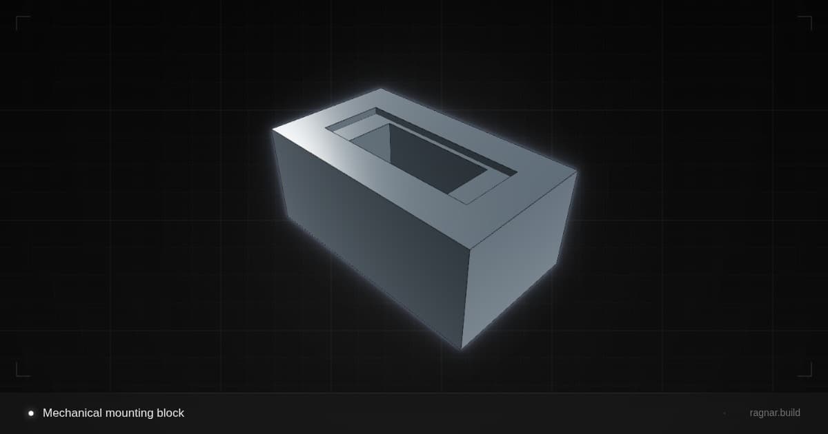 Mechanical mounting block