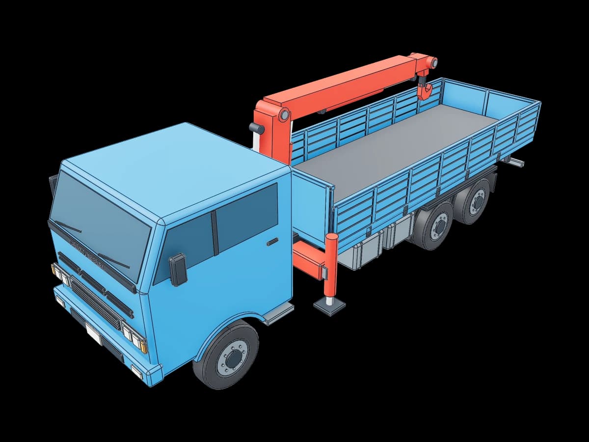 Self-Loader Crane Truck
