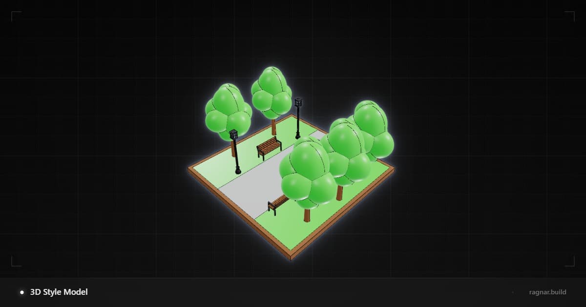 Park Diorama Scene