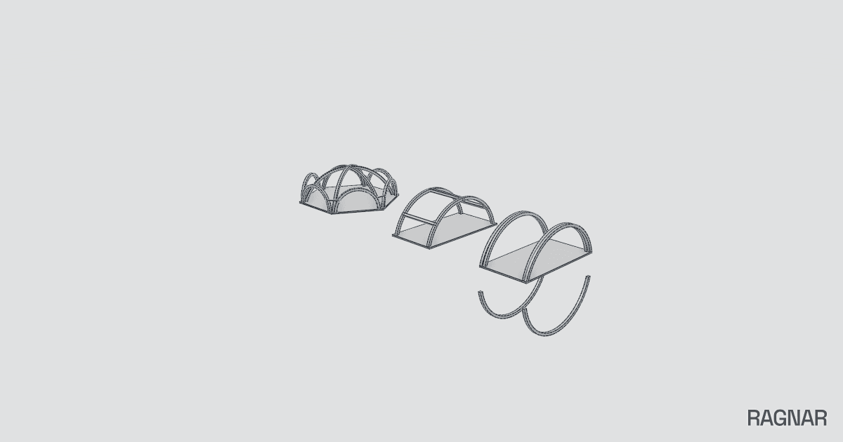 Model with extra arches
