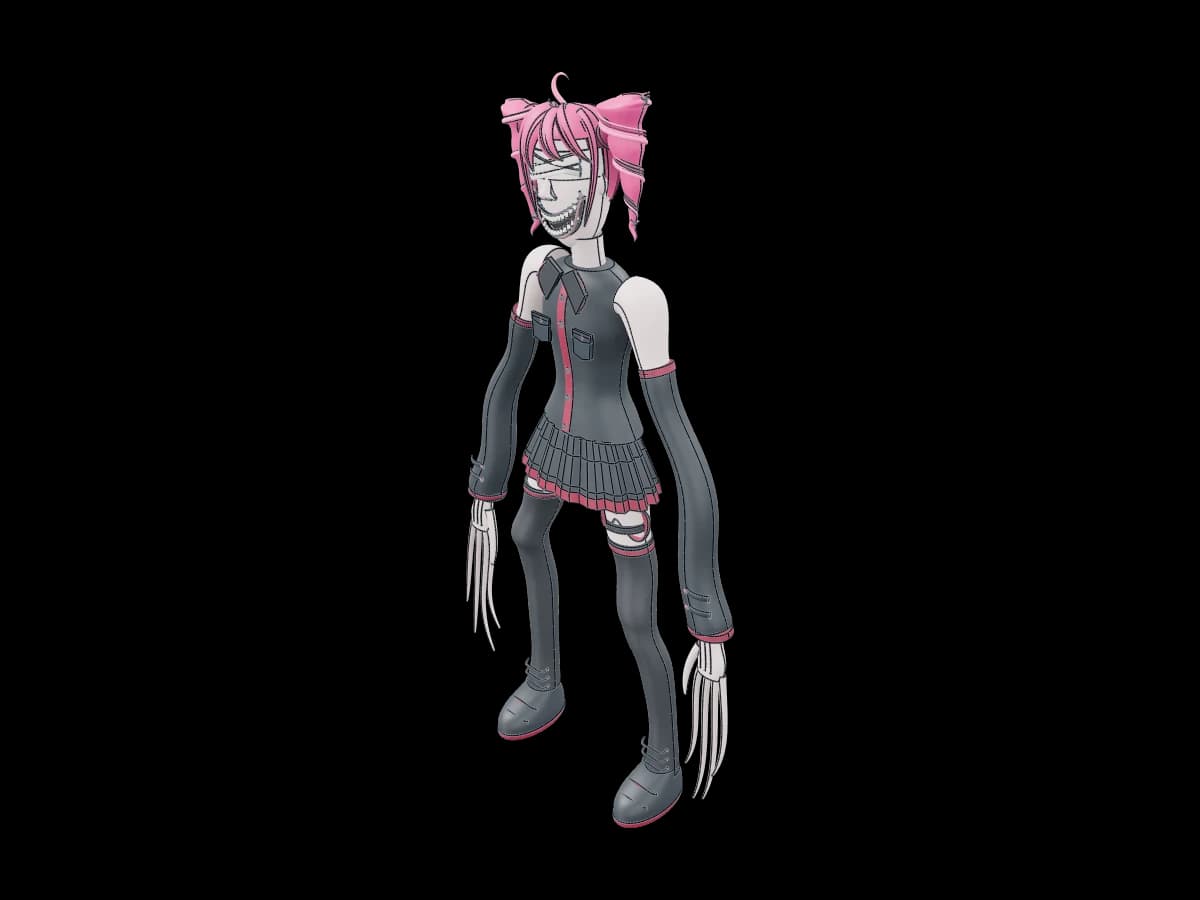 Blindfolded Game Character Reference