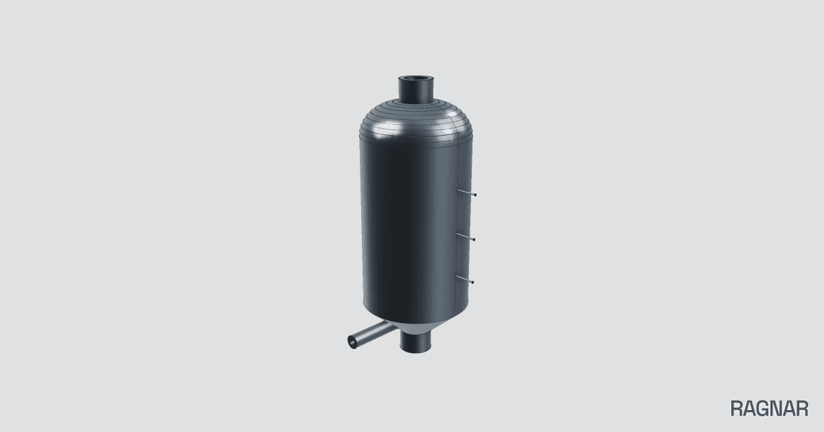 Cylindrical gasifier vessel