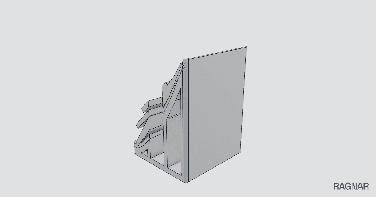 Curved furniture bracket