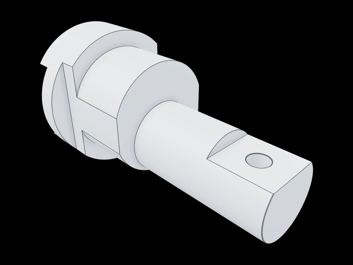 Metric Stepped Machined Shaft