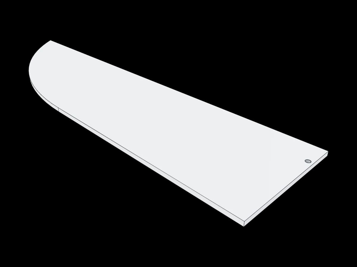 Curved Aerodynamic Plate