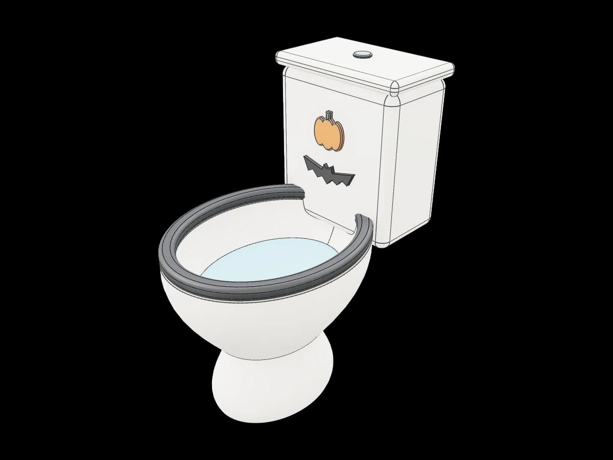 Halloween Toilet