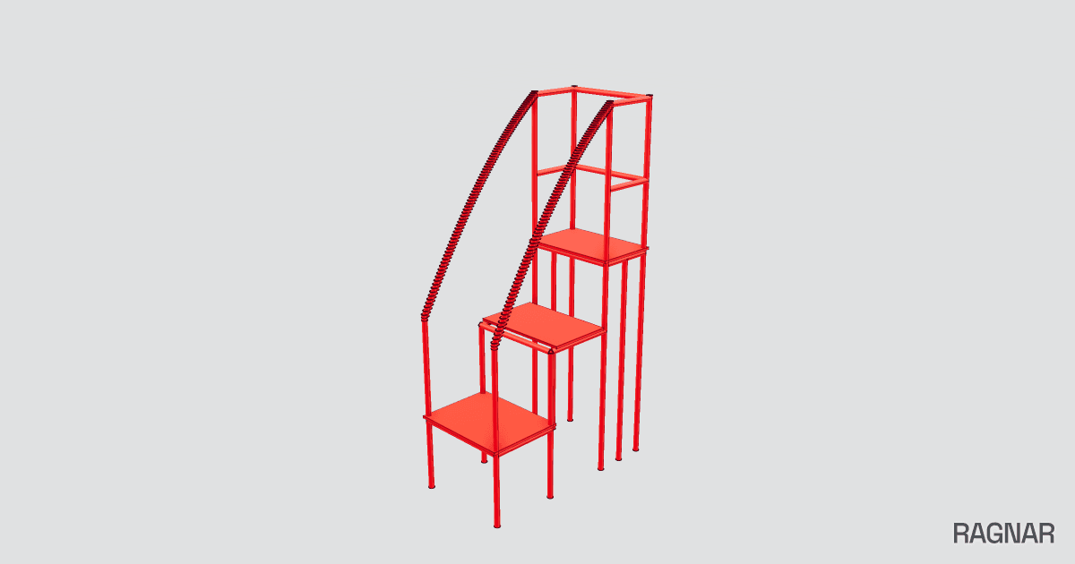 Fabricated ladder model