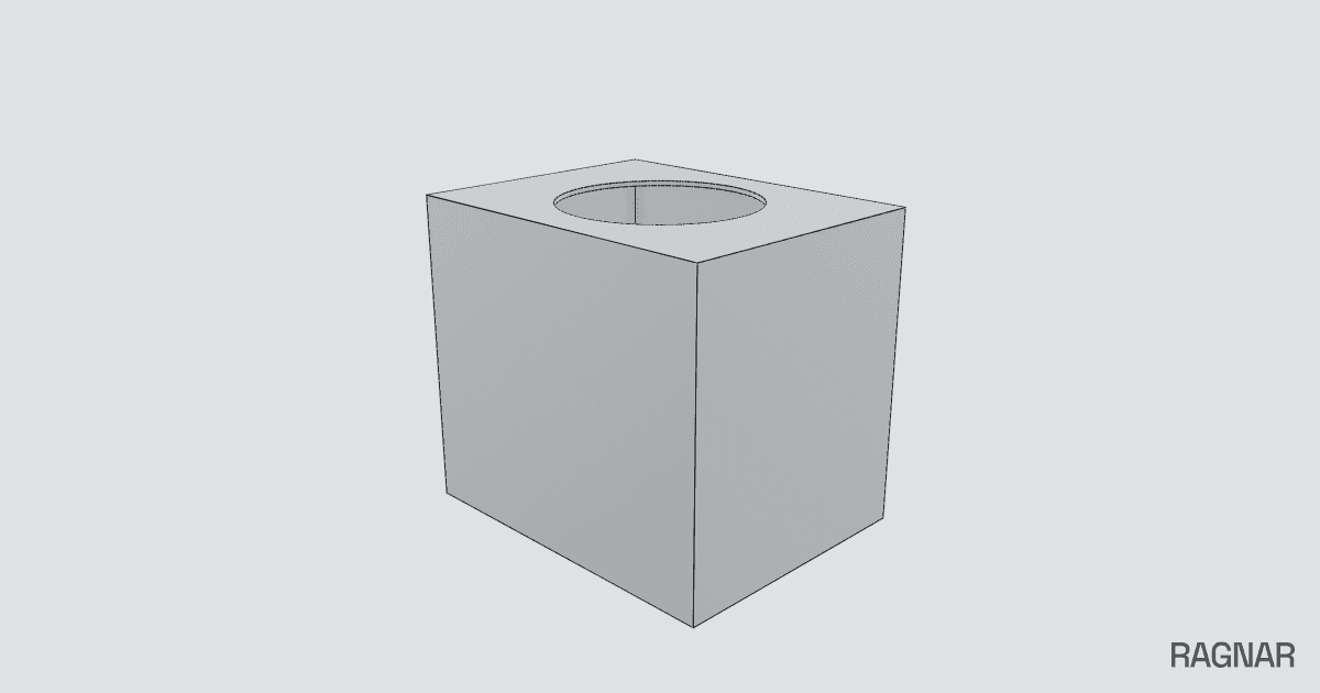 Hollow Box with Hole