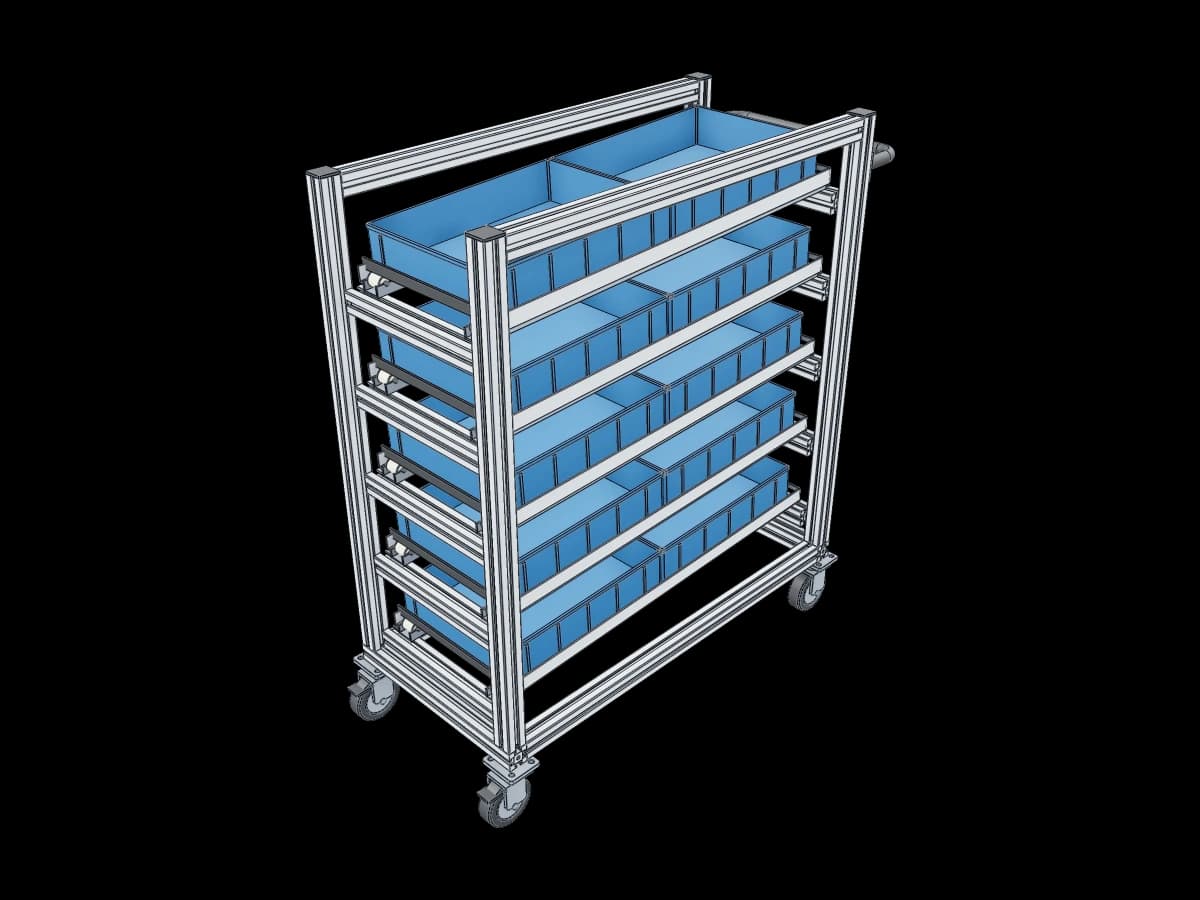 Industrial Crate Transport Trolley