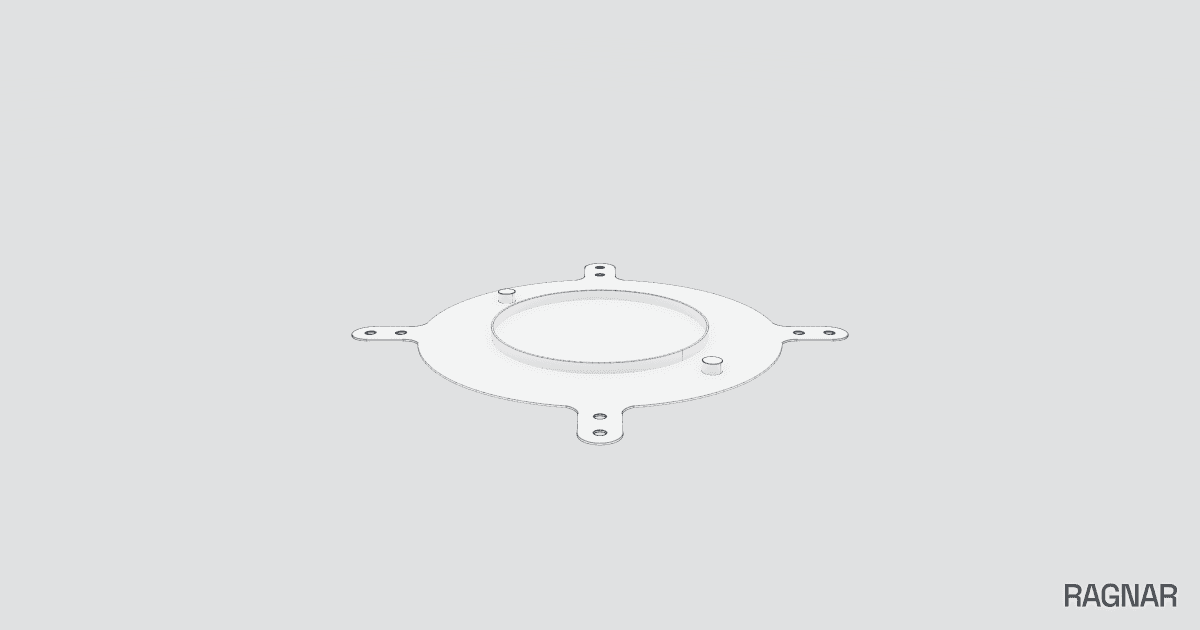Flat circular plate