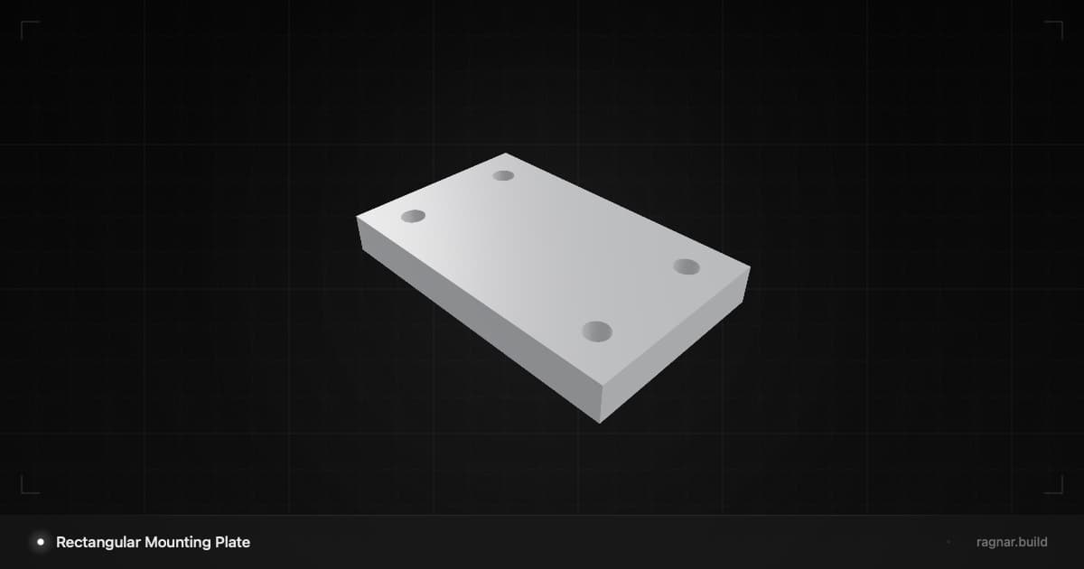 Rectangular Mounting Plate
