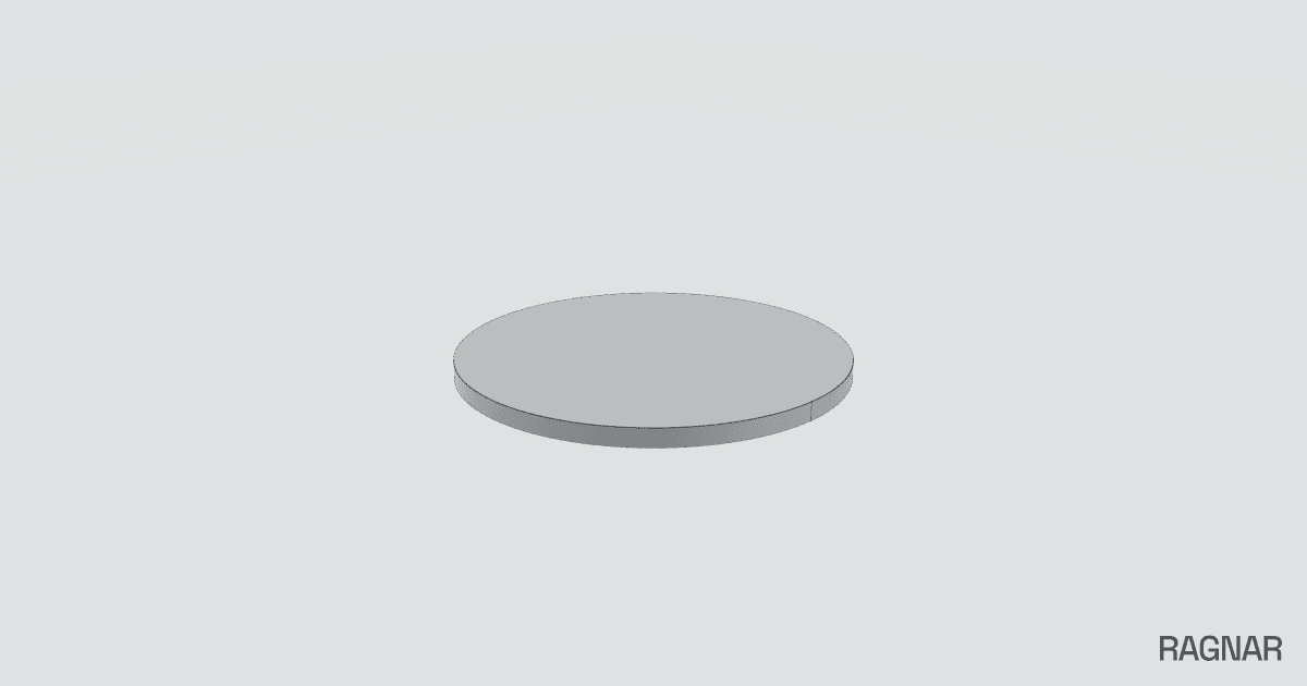 Solid circular disk