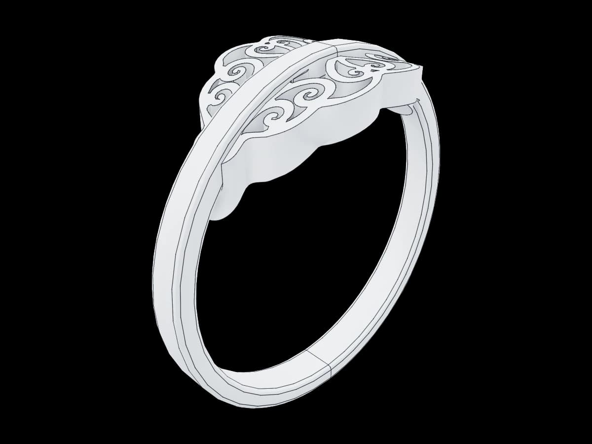 Ornate scrollwork ring