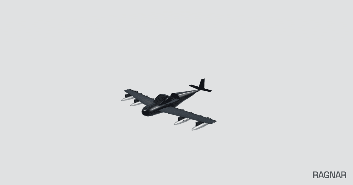Futuristic Carbon Aircraft
