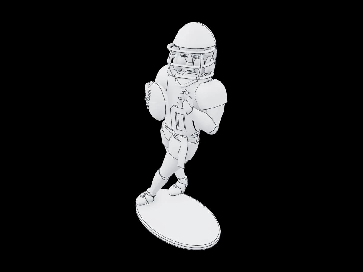 Quarterback Figurine Number 10