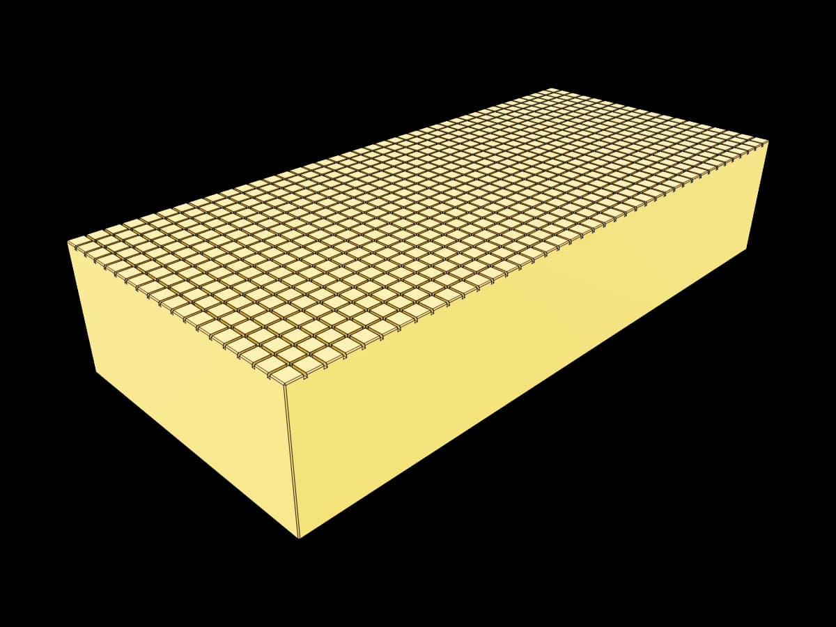 Yellow Grid Plate