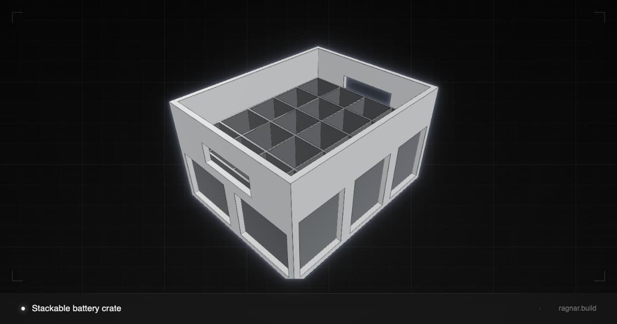 Battery Storage Crate
